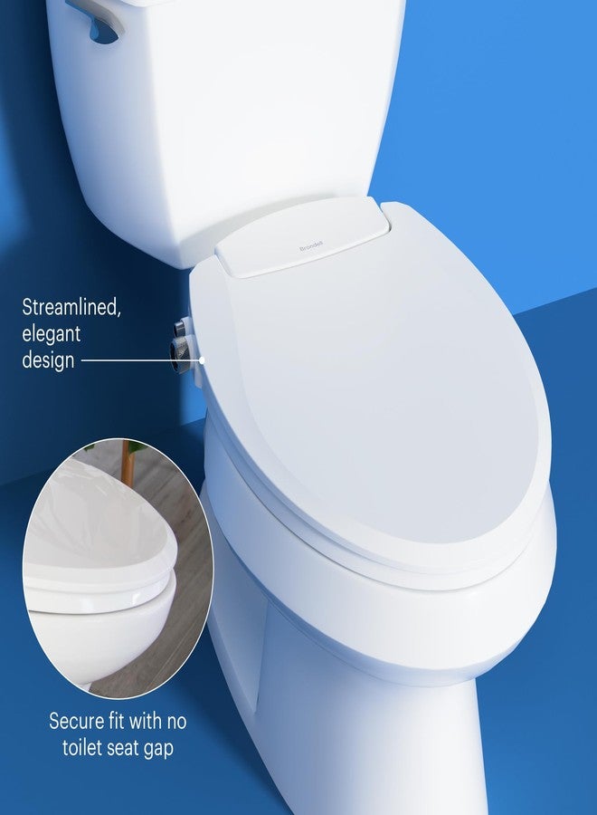 Brondell Bidet Toilet Seat Non-Electric Swash Ecoseat, Fits Elongated Toilets, White - Dual Nozzle System, Ambient Water Temperature - Bidet with Easy Installation - Image 3